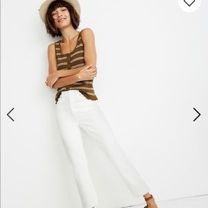 NWT Madewell High-Rise Slim Boyjean, Tile White 27
